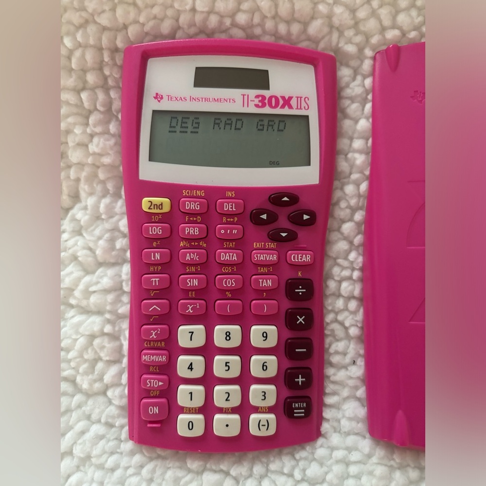 texas instruments hot pink TI-30X IIS calculator ! - Picture 5 of 5